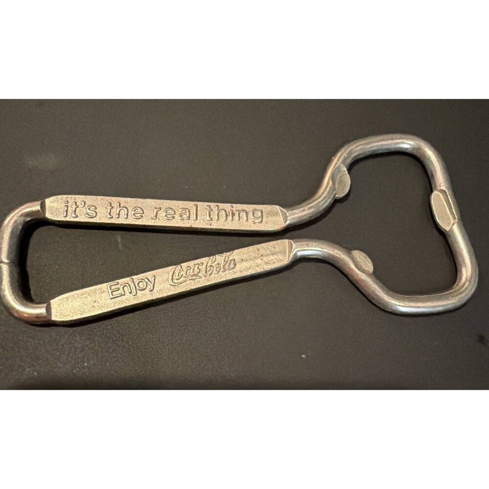 Vintage It’s The Real Thing Coke Coca Cola Wire Bottle Opener Collectible